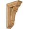 Ekena Millwork Olympic Traditional Rough Sawn Bracket w/ Offset Brace, Western Red Cedar, 8"W x 20"D x 32"H BKT0806X20X32OLY01RWR - alternate 1
